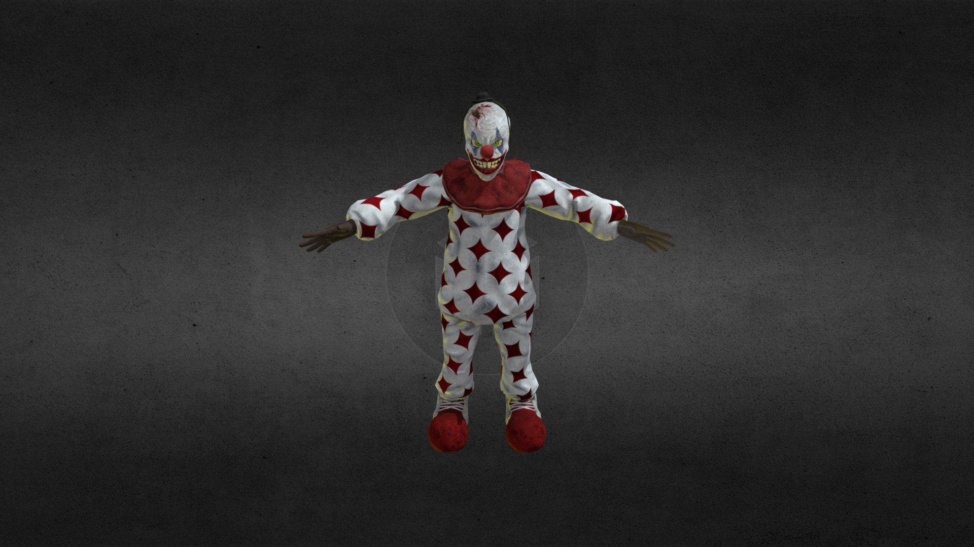 Scary Clown Ready For SMall Horror Project