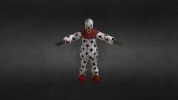 Scary Clown clown, scary, substancepainter, maya, character, model, zbrush