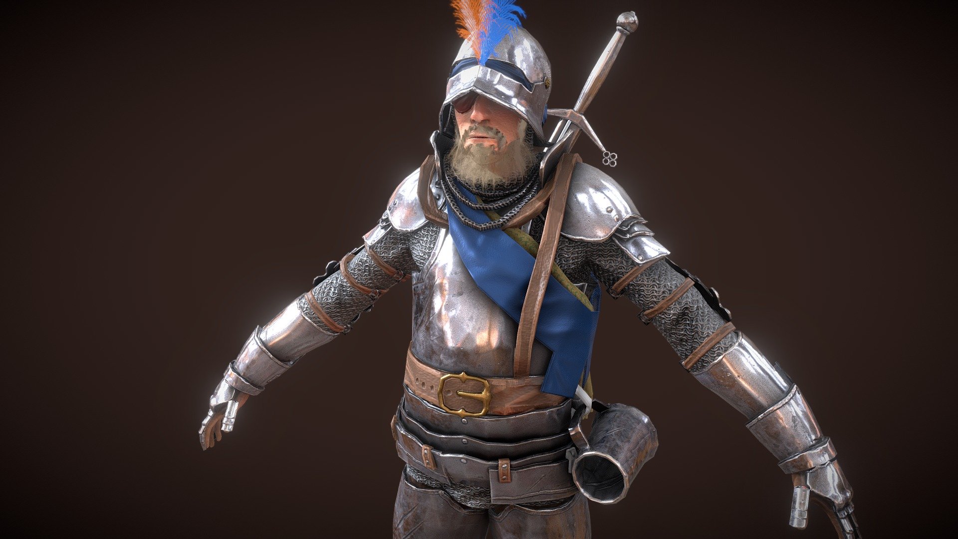 This is fanart of fanart of a Warhammer character called Boris Todbringer. 
I plan on posing him later with a nice background, but for now I just could not withhold myself from sharing smiley 
Keep in mind please that I am not a character artist, so the facial hair and face are not done very well. 
My focus was on the clothing. 
Please do critique in any case.