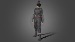 Woman in Skydiving Suit - Rigged body, hair, suit, skydiving, clothes, bag, pants, shoes, boots, jump, gopro, backpack, camera, uniform, mask, woman, outfit, overall, overalls, jumpsuit, gloves, skydiver, character, 3d, helmet, model, female, male, modular, clothing, coverall