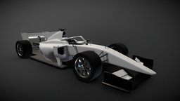 Formula 2 Car High Poly formula, f1, formula1, speed, competition, fast, automotive, racecar, f2, fia, open-wheel, vehicle, racing, car, sport, race, formula2