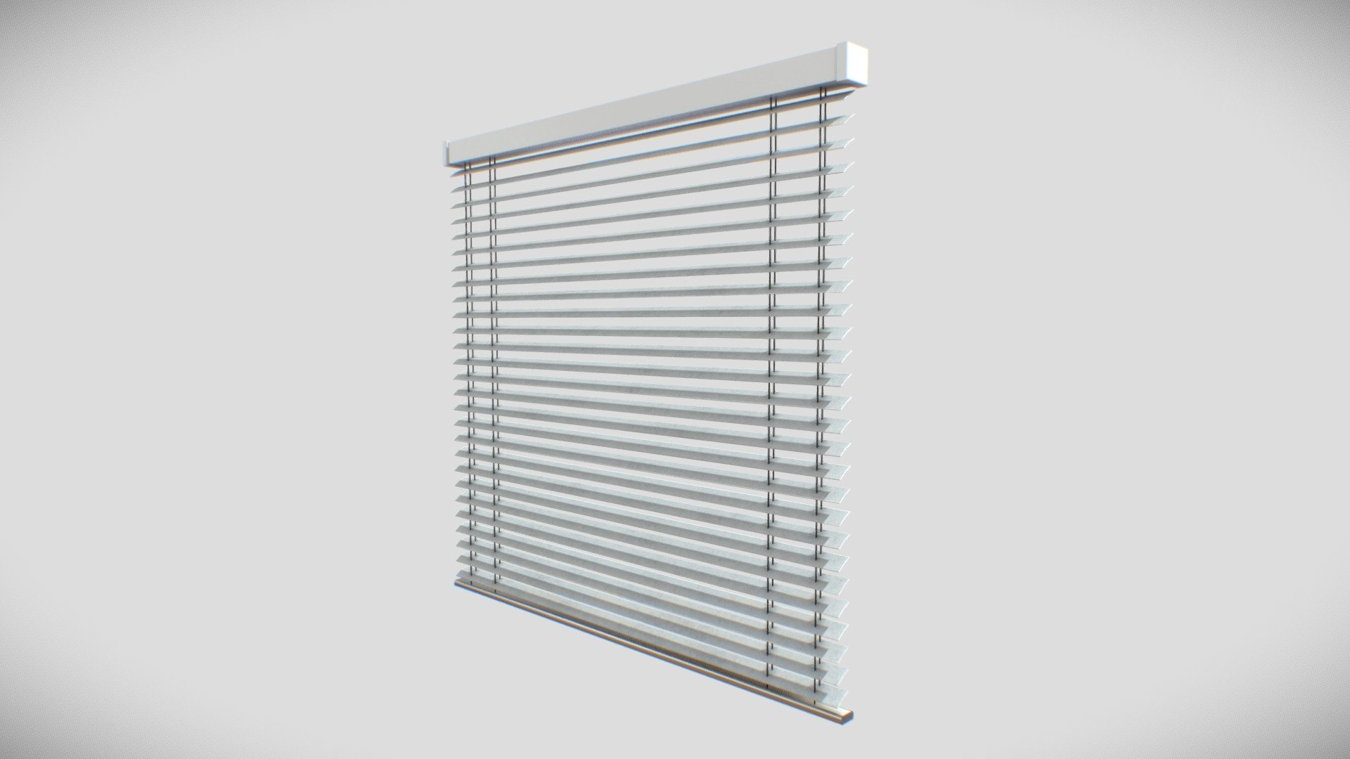 Window Blinds Low poly 3D model PBR