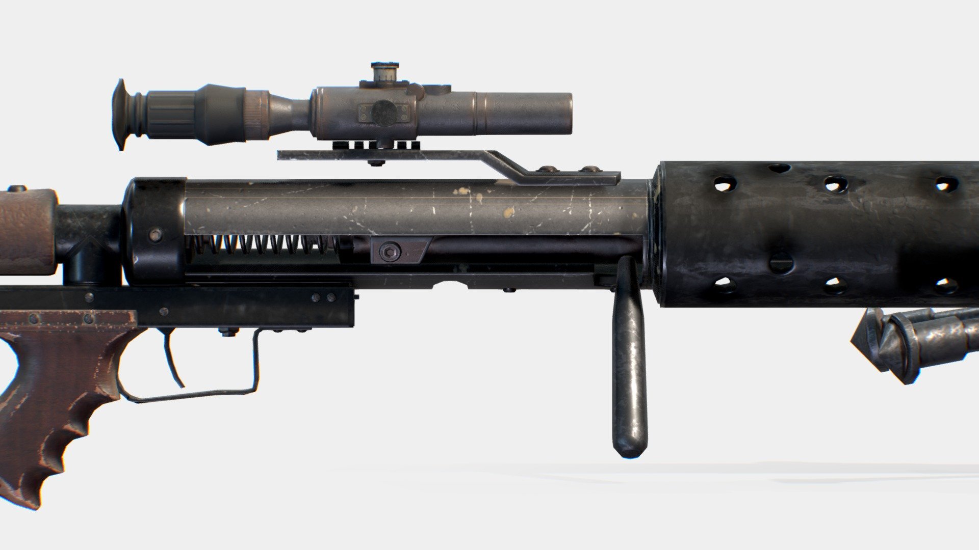 Improvised Sniper Rifle type
PSO scope