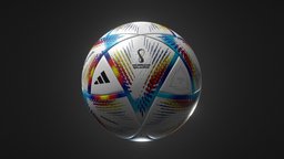 Adidas Al Rihla - Official FIFA Qatar 2022 ball football, sports, 4k, worldcup, fifa, adidas, qatar, substancepainter, substance, ball, alrihla