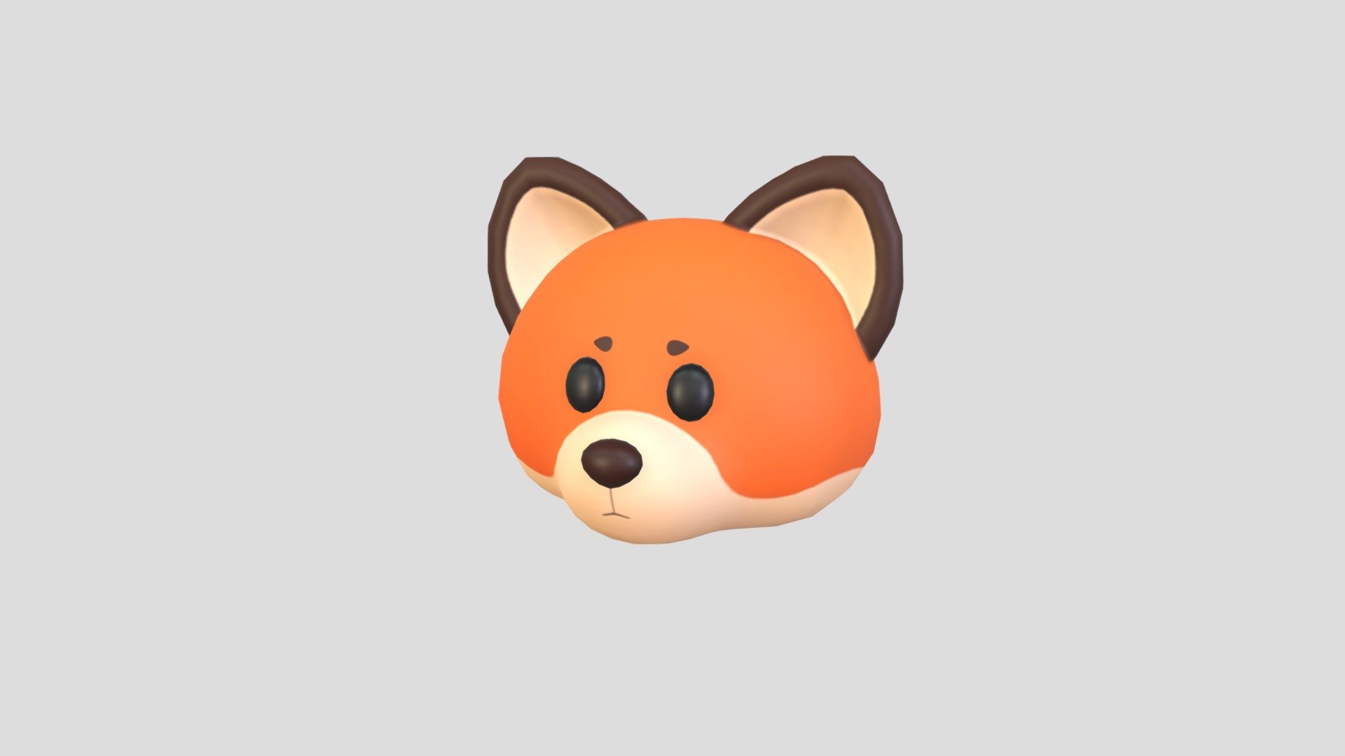Fox Head 3d model.      
    


File Format      
 
- 3ds max 2021  
 
- FBX  
 
- OBJ  
    


Clean topology    

No Rig                          

Non-overlapping unwrapped UVs        
 


PNG texture               

2048x2048                


- Base Color                        

- Normal                            

- Roughness                         



1,032 polygons                          

1,062 vertexs