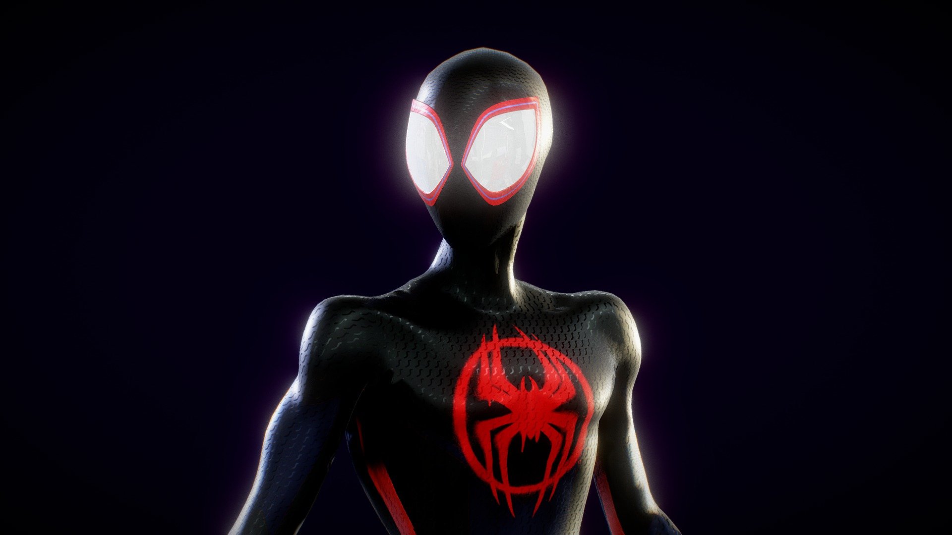 Miles Morales from Spider-Man: Across The Spider Verse 

Disclaimer! : The whole model is from Fortnite, i just add some halftone material so it looks comic book style and add some key shapes for the expressions.

-Rigged

-Textured

-Shape keys (for expressions)

Hope You like it :)
