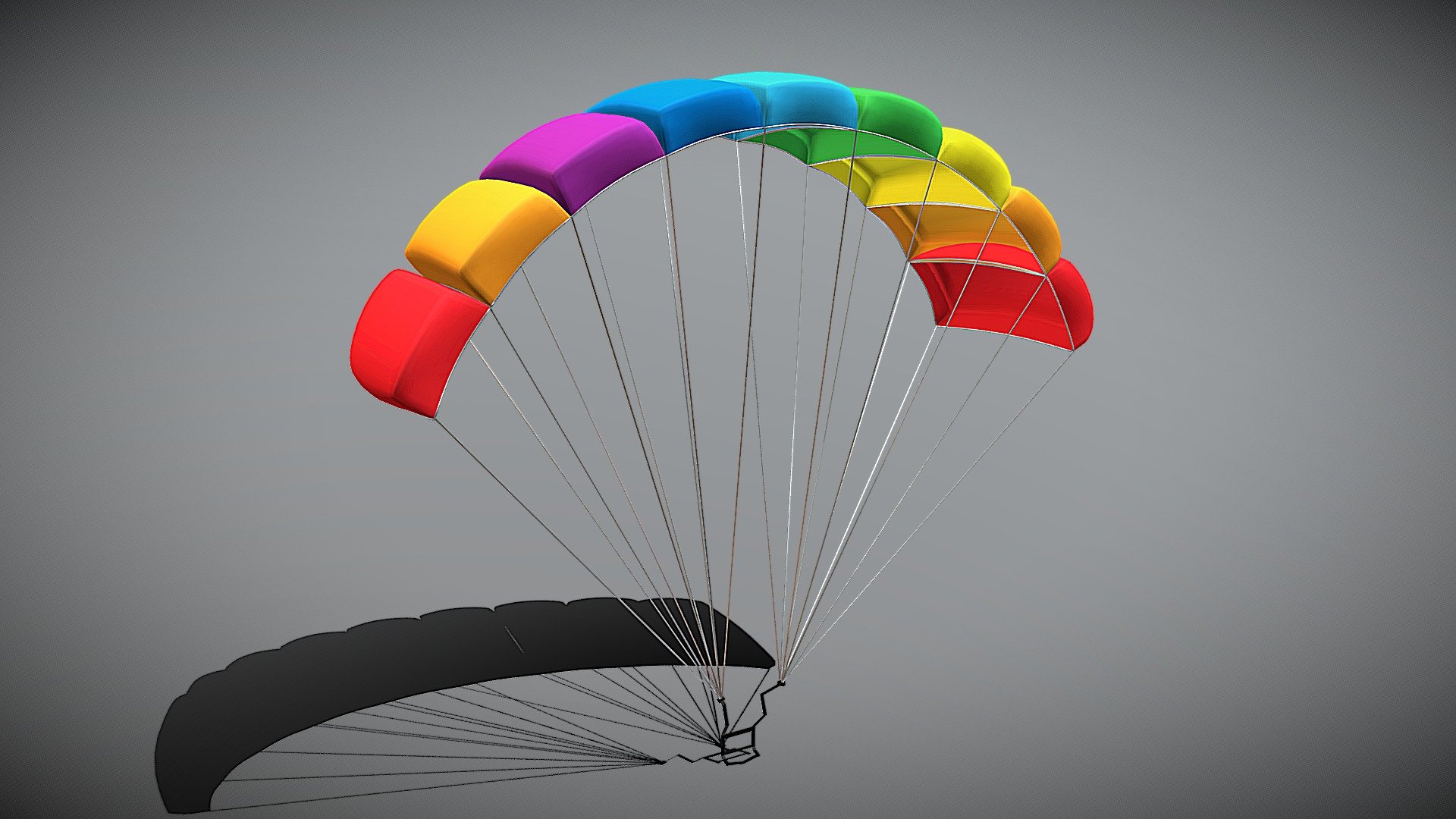 This is a parachute 3D model created in 3ds max.

2 materials with 2048 * 2048 textures.

Triangles: 11.1k       Vertices: 5.8k


(Viewer Setting above are just a preview and may vary drastically depending on your lighting and shading setup on the final application)