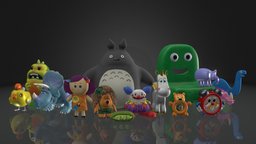 Bonnie's toys toy, pixar, disney, toystory, character, substance-painter, sketchfab