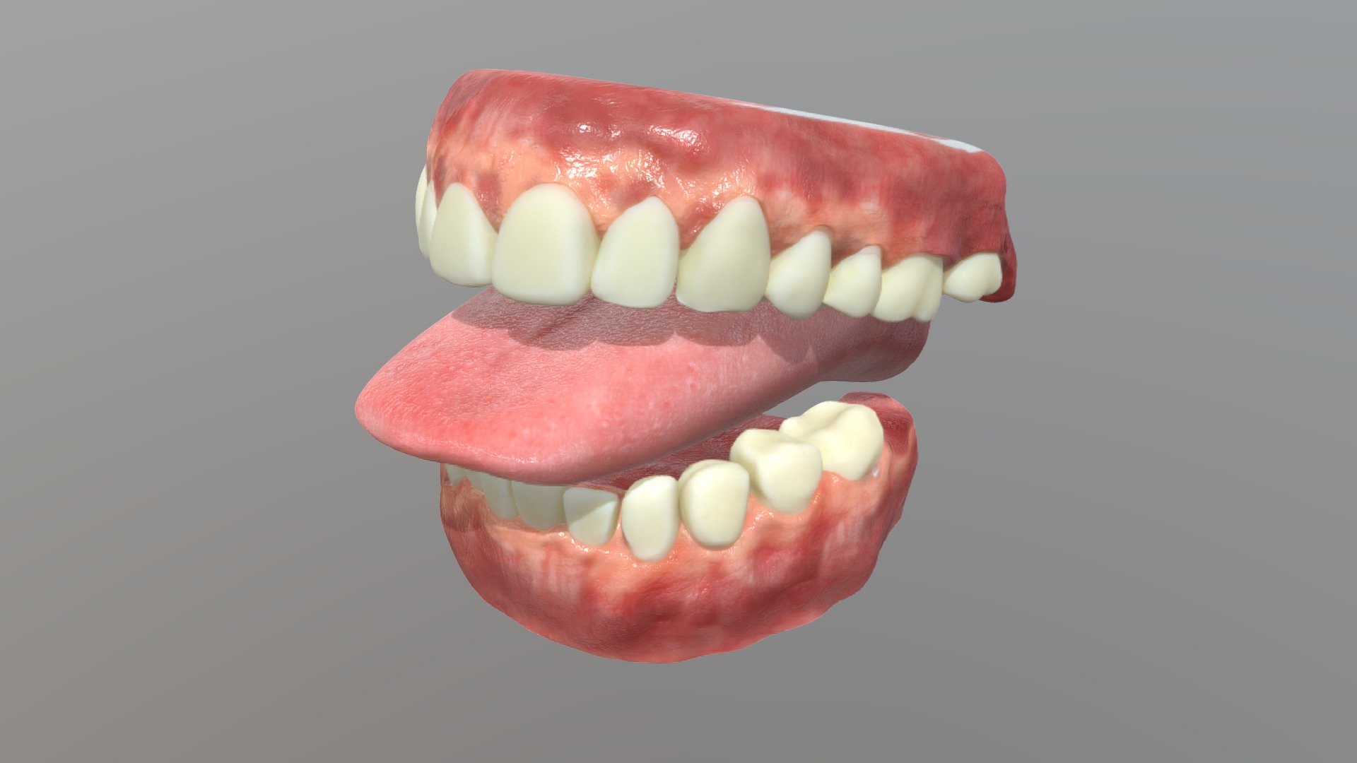 Denture and  interior of the mouth

5 meshes : hight res

Texture 2k for each mesh
(color, roughness normal)

format : .Blend , .obj