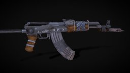 AK post apocalyptic apocalyptic, post, apocalypse, ak, weaponbox, weapons, model, military, free, ak47, zombie, pis9kaka