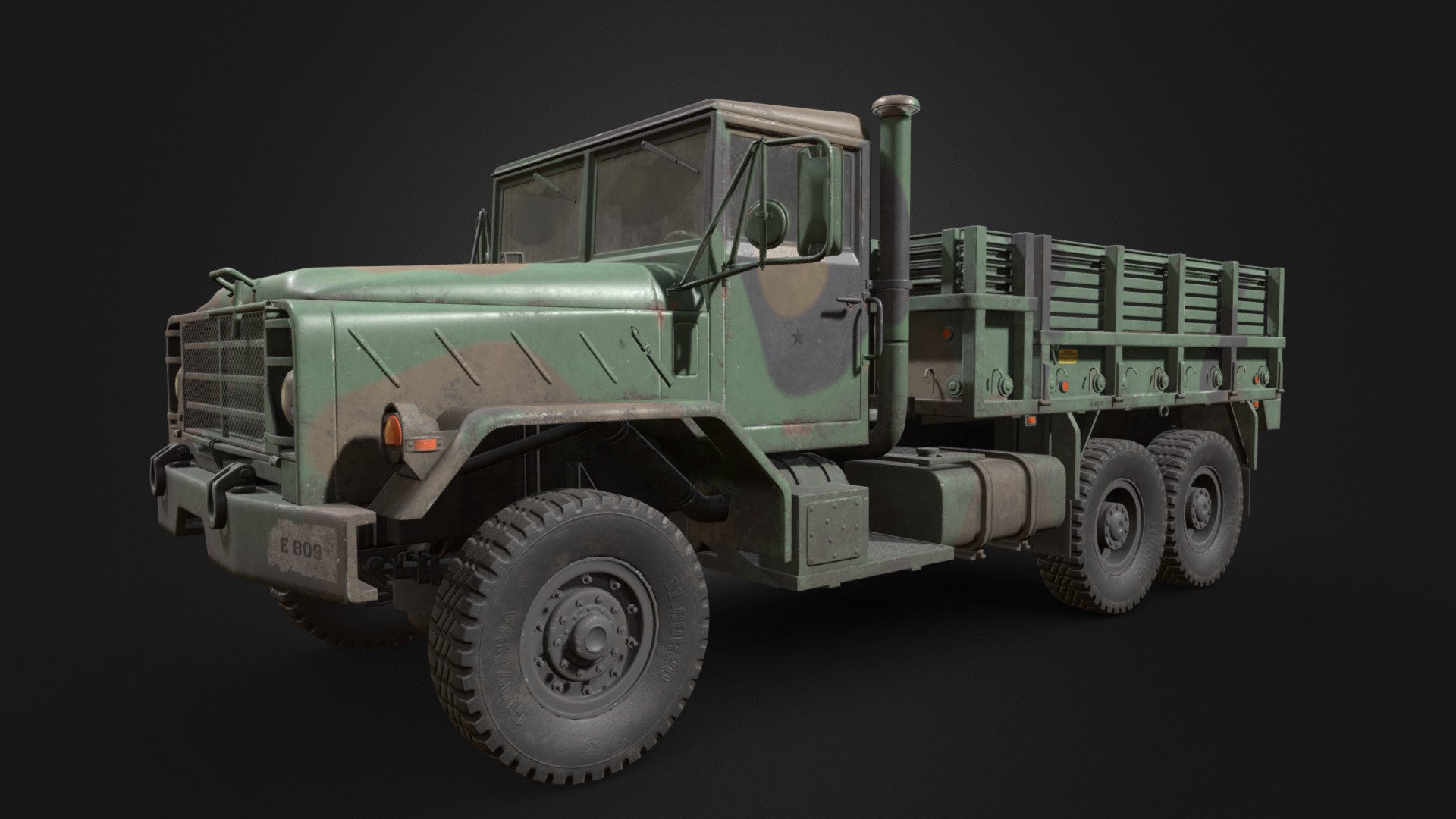 3D model made in software: Blender, RizomUV, Marmoset, Substance Painter, Photoshop