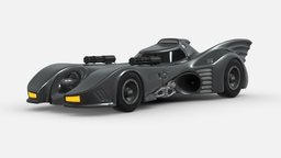 Model 3D replica Batmobil 1989 batmobile, superhero, darkknight, timburton, gothamcity, moviecar, batman1989, iconicdesign, 1989batmobile
