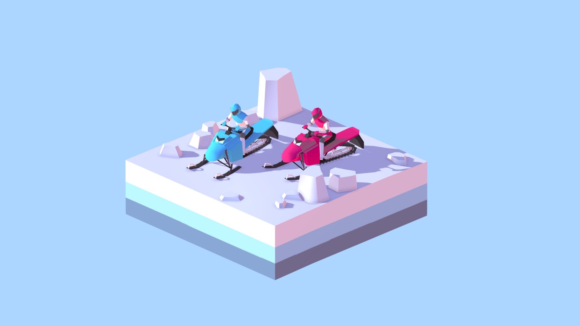 

Hign Quality 3d Scene for Motion Design, Game Development, Digital  Illustration .Works on Browser, Realtime Render Engines.

Cartoon Low Poly Snow Mobile Vehicle  Scene

Created on Cinema 4d R17 

10 962 Polygons

Proedural Textured 

Game Ready, AR/ VR Ready
