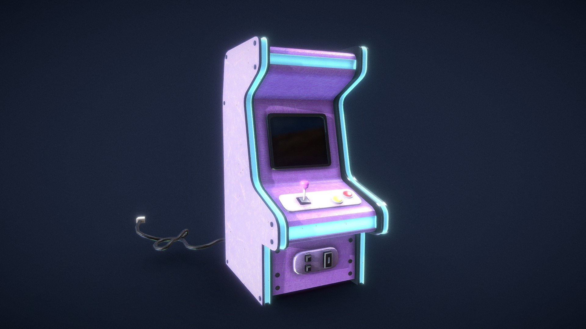 Neon arcade machine.