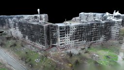 Destructed Buildings in Mariupol Ukraine buildings, ukraine, destructed, ukrayina, photogrammetry, mariupol, budivli, zruinovani