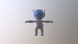 Some Cartoony astronaut astronaut, substancepainter, substance, space