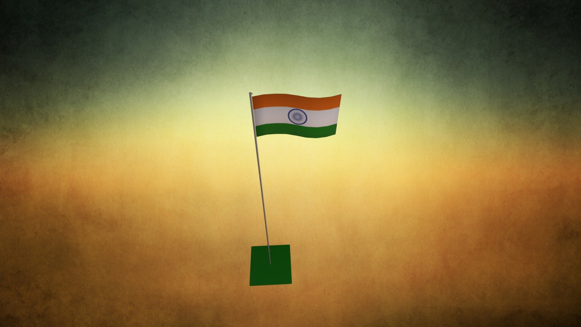Indian Flag modelled in Blender, made on Independence day 2012