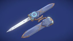 Fairy Arondight legend, fairy, lancelot, fgo, fategrandorder, weapon, handpainted, low-poly, lowpoly, sword, stylized, anime, fate, melusine