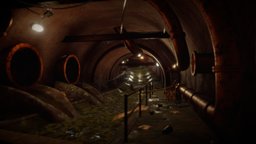 Urban Series – Underground Sewer System scene, abandoned, sewer, underground, bunker, creepy, gamedesign, dirty, pipes, sewers, leveldesign, tunnel, horrorgame, tunnelsystems, gamescene, game, horror