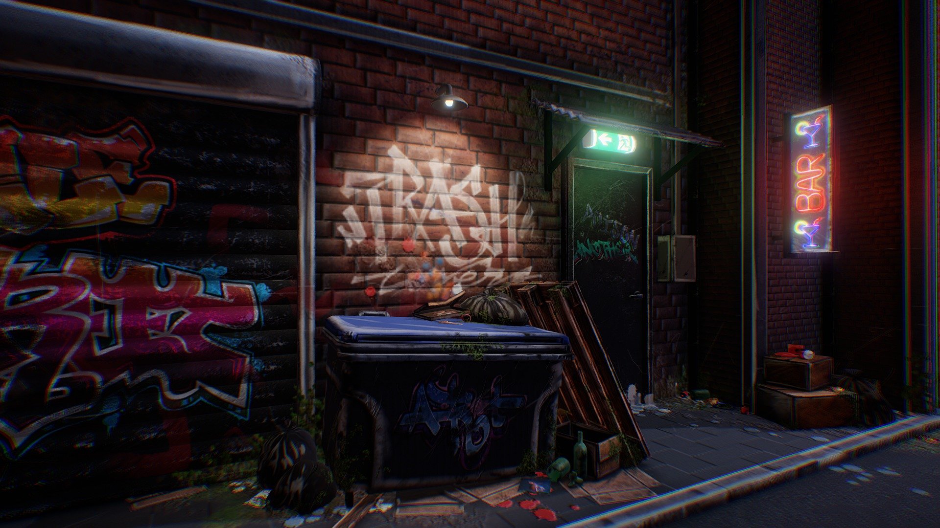 

Dirty Street stylized 

Modelign with Maya
Texturing with Substance Painter