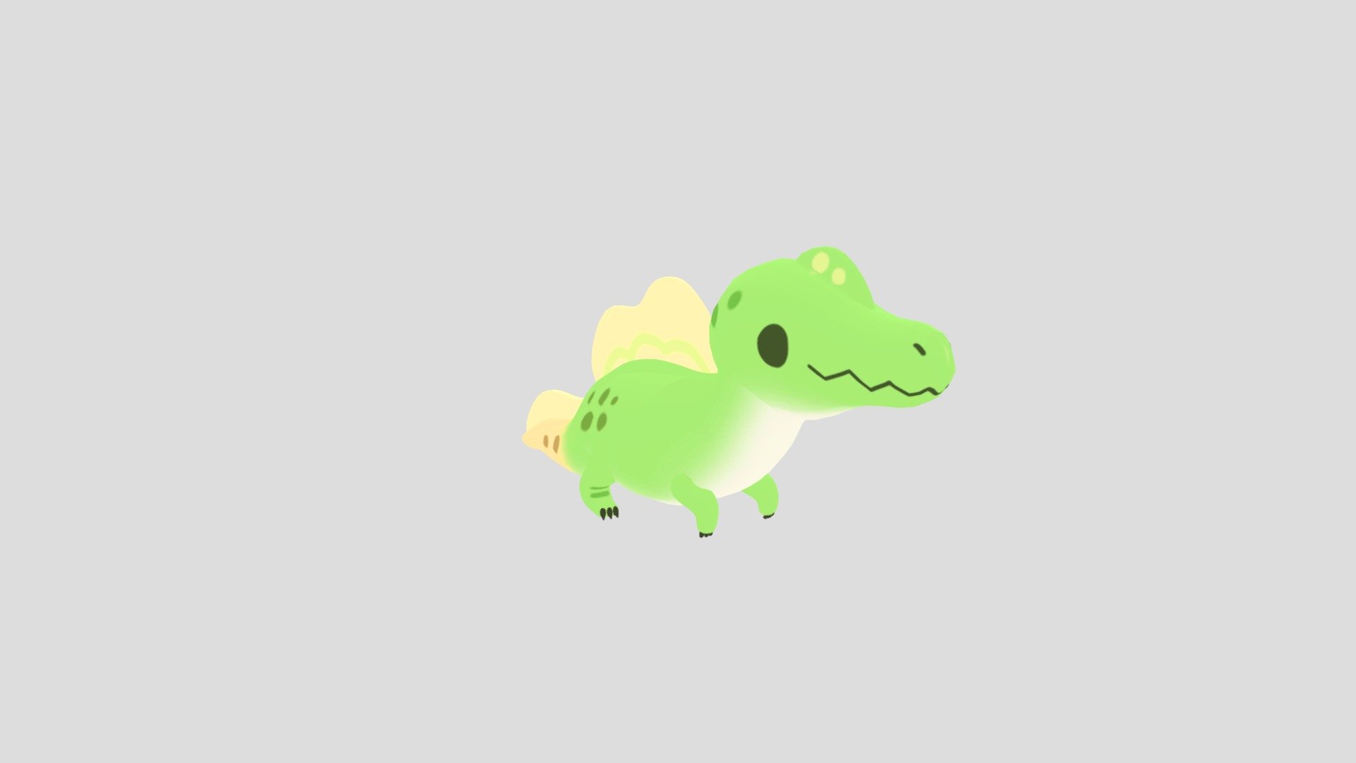 Little spinosaurus inspired by Floofyfluff dino. Little attempt at toon shader.
My instagram here.
Credit for original designIda Ꮚ•ꈊ•Ꮚ 
