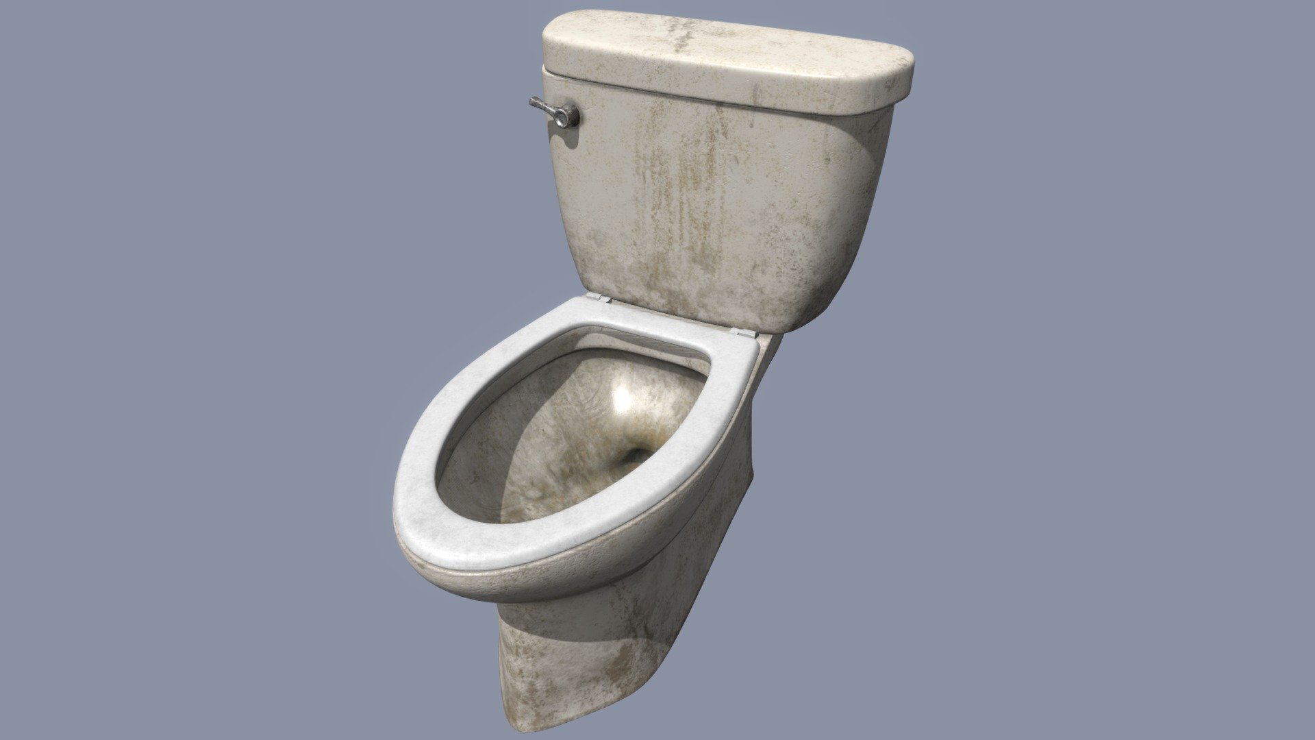 Dirty toilet

one is 2k resolution and the other is 4k resolution.
Some render &ndash;> https://www.artstation.com/artwork/g2KDGm

Modeled in blender, textured in substance painter.