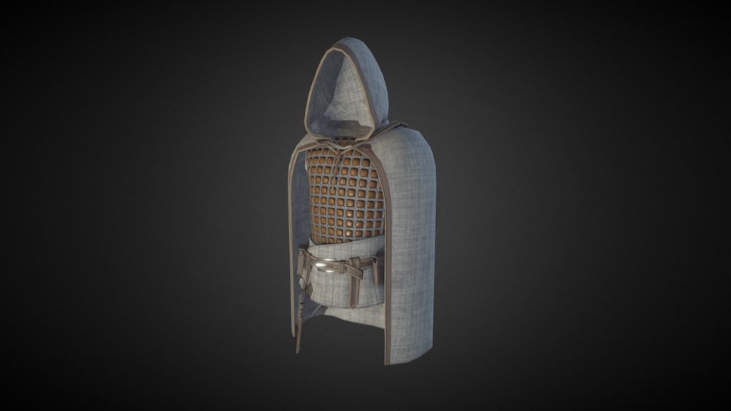 Light Armor with hood hor VR game Arcane (http://store.steampowered.com/app/534870/).
High poly and low poly models was made in 3ds max, baked and textured in Substance Painter 2