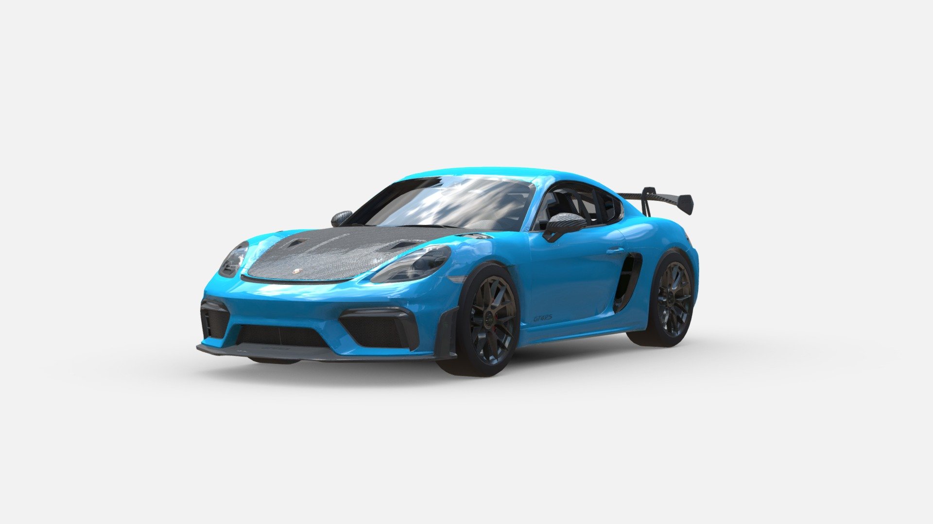 Explore the stunning Porsche 718 Cayman GT4 RS in intricate 3D detail. This high-quality 3D model captures the essence of this sports car's sleek design and performance. Whether you're a car enthusiast, a 3D artist, or a designer, this model provides a fantastic starting point for your projects and visualizations.