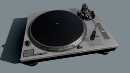 Technics SL1200 MK2 Turntable vinyl, turntable, technics, record-player, decks, sl1200, vinyl-record, sl1210, technics-turntable, technics-turntable-3d-model, dj-decks-3d-model, technics-sl1200-3d-model