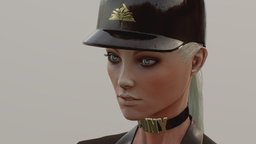 FASHION MODEL VR pose, luxury, fashion, photorealistic, jacket, clothes, boots, polypaint, eyes, woman, golden, blonde, trousers, zbrush-sculpt, gitl, marvelousdesigner, styling, subsurfacescatering, fashion-style, substancepainter, character, helmet, hand-painted, design, zbrush, gold, siut, subsurfacescattering-r