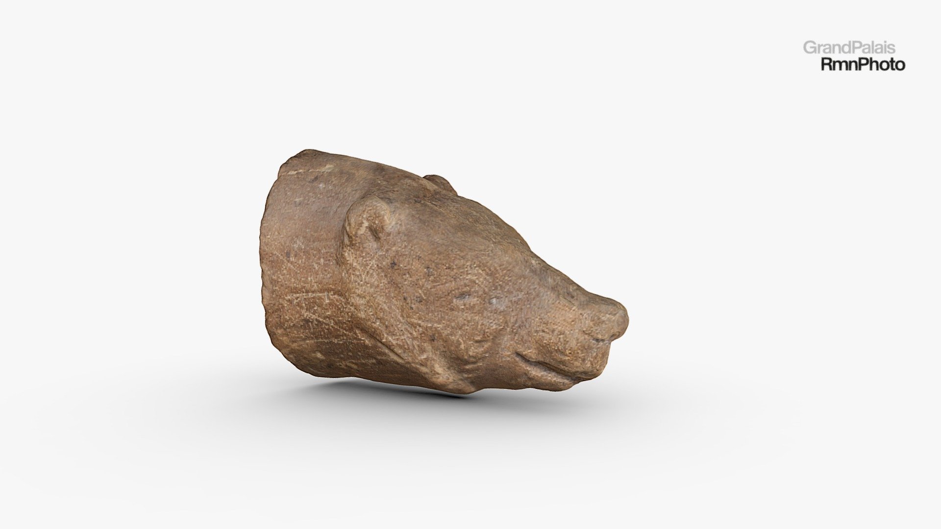 Tête d'ours

MAN74740

Fouilles René et Suzanne de Saint-Périer (1928-1959)

PÉRIODE : Paléolithique supérieur - Magdalénien

LIEU DE DÉCOUVERTE : Grotte d'Isturitz, Saint-Martin-d'Arberoue (Pyrénées-Atlantiques)

grès (roche)

DIMENSIONS :
Hauteur : 3,9 cm
Largeur : 2,6 cm
Profondeur : 1,7 cm

Musée d'Archéologie nationale

L'Agence photo

This is a light model for web display. For any use of the high quality 3D model, please contact agence.photo@rmngp.fr

© Rmn-GrandPalais/Reproduction 3D Rmn-GP
