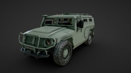 GAZ Tigr all-terrain infantry mobility vehicle videogame, special, unreal, infantry, militar, russia, videojuego, carro, armoured, vehiculo, gaz, blindado, mobility, tigr, forces, all-terrain, spetnaz, unity, vehicle, pbr, military, car, war, download, material