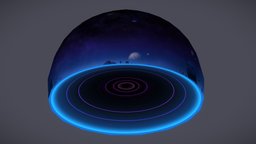 Sci-Fi Cosmos Sky Dome sky, planet, universe, zone, dome, meteor, star, hemisphere, skybox, cosmos, shootingstar, skydome, meteoroid, space, half-sphere