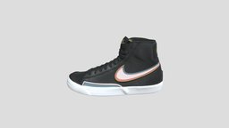 Nike Blazer Mid '77 Infinite _DC1746-001 mid, nike, 77, infinite, blazer, black, rubberized, hei-fen