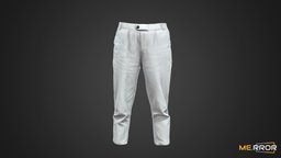 [Game-Ready] White Corduroy Pants white, fashion, clothes, pants, ar, woman, topography, corduroy, low-poly, photogrammetry, 3d, lowpoly, scan, 3dscan, gameasset, female, clothing, gameready, noai, woman_fashion, womanfashion, female_fashion