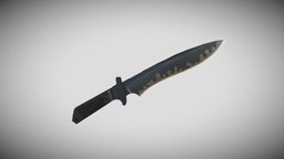 Classic Knife - CS 1.6 cs, csgo, 16, counterstrike, counter-strike-global-offensive, counter-strike, low-poly-model, lowpolymodel, cs16, low-poly-blender, csgoitems, knife-game, knife-props, counter-strike-source, weapon, knife, low-poly, lowpoly