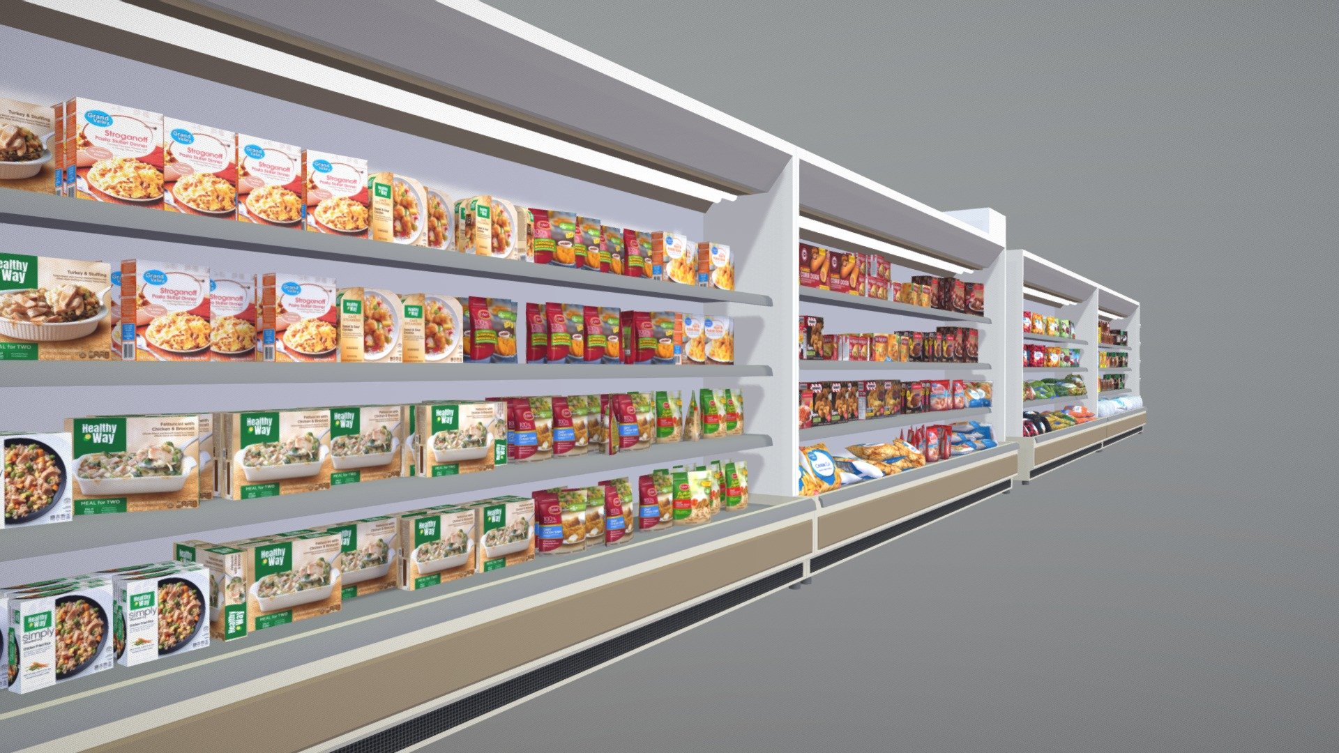 Low-poly VR / AR Models for Grocery Store

Aisle 6 - Frozen Food

Comes with all of the assets seen here.

More Grocery Store Products: https://skfb.ly/6STLt