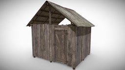 Old Wooden Shed abandoned, forest, country, shed, cabin, barn, hut, farm, hangar, shelter, shack, weathered, wood, billage