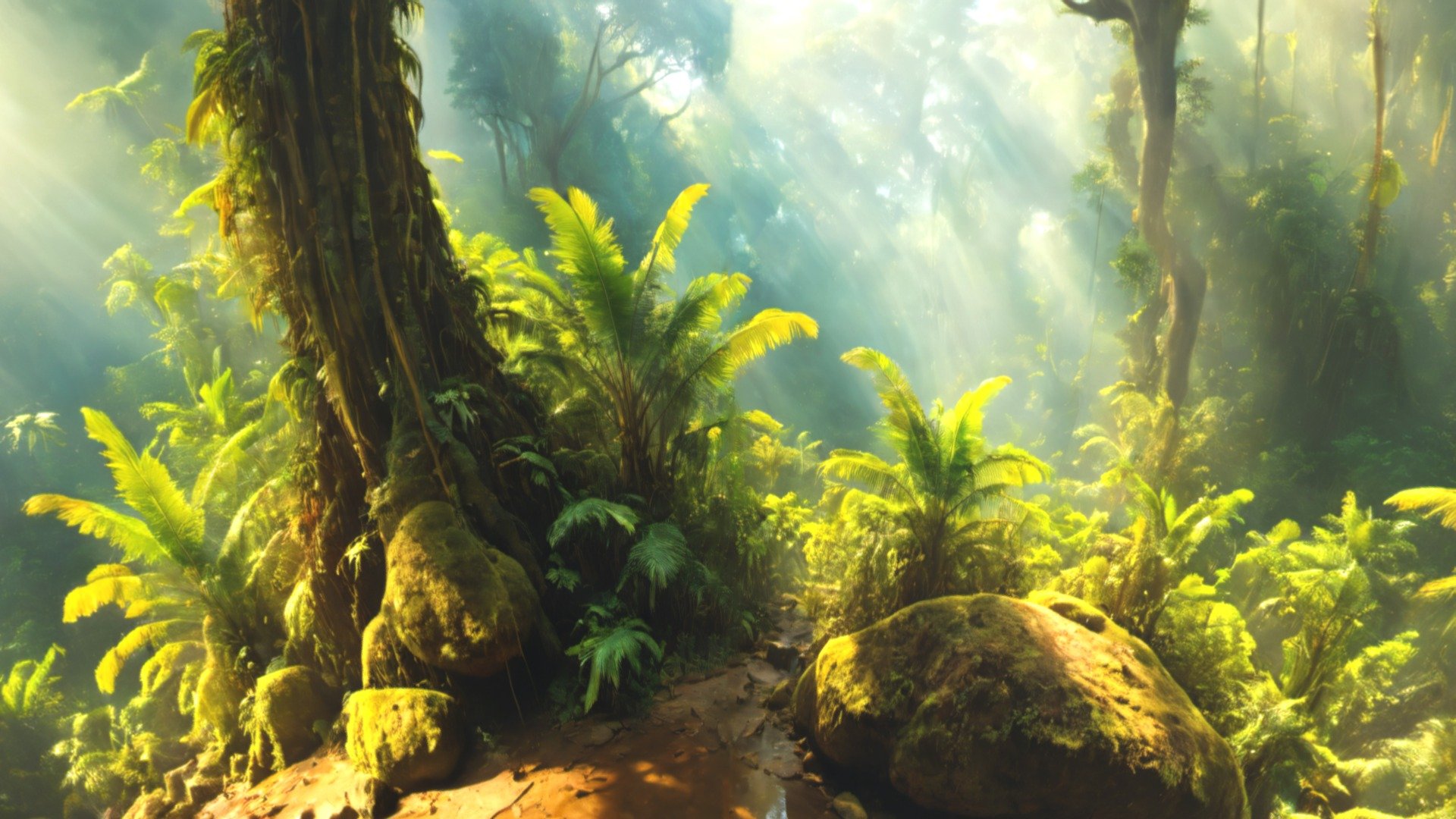 This is an 8k resolution (8192 x 4096) HDRI equirectangular panorama which will help you create 360 degrees Forest background in different 3d software (Blender, Unreal Engine, Unity, 3dMax and many others). It is perfect for games, virtual reality, 3d renders, movies etc. The image was created with AI and edited in different 2d and 3d software to improve quality, remove seams and make it perfect for any 3d or 2d Forest/Nature project.

The image comes in 2 formats: .hdr and .jpg