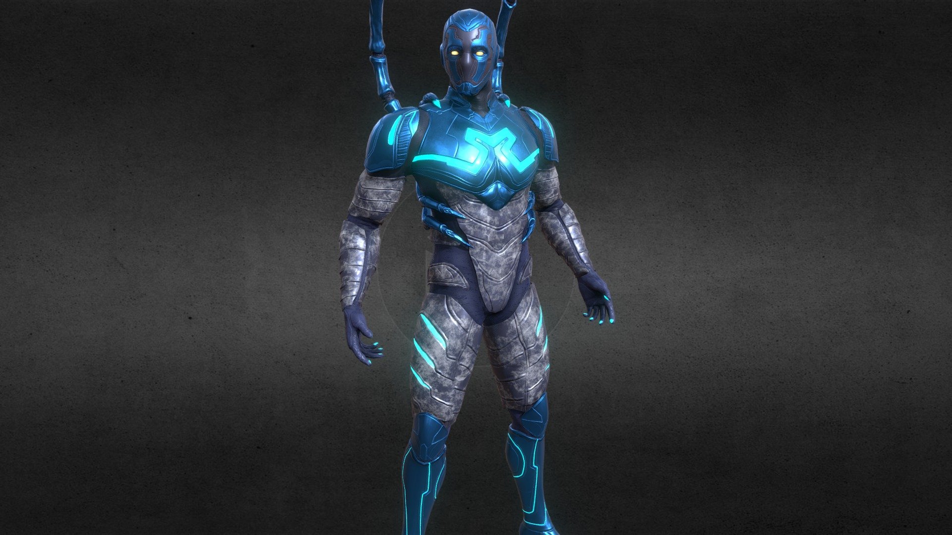 Blue beetle character DC comic
get riggied BLENDER file here https://shorturl.at/aCRYZ