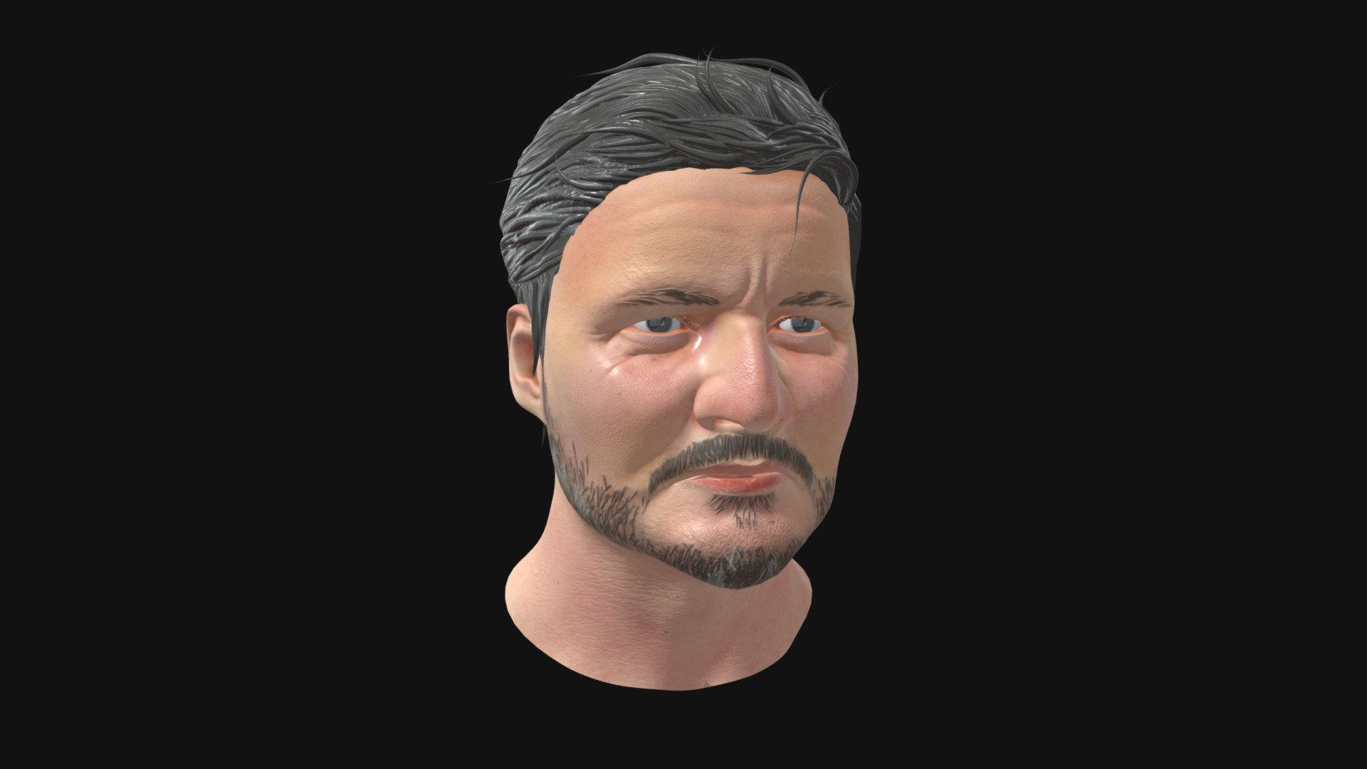 For the course Character Creation I made this sculpt of Pedro Pascal. We were asked to create a game-ready model out of our high poly sculpt and this is the final result. Sculpt was done in ZBrush and texturing was done in Substance Painter.