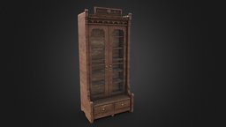 Victorian Bookshelf victorian, closet, shelf, wardrobe, substancepainter, substance, book