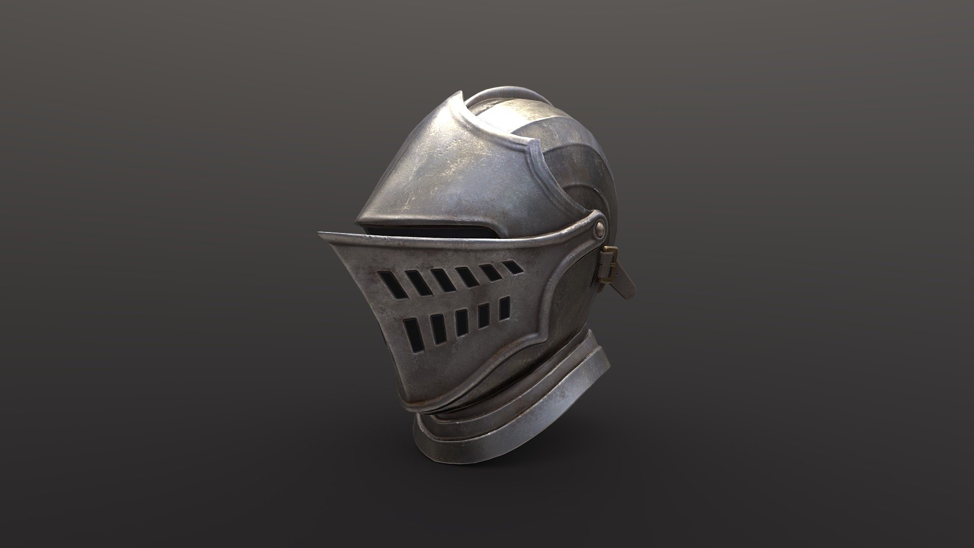 The Elite Knight Helm worn by the likes of Oscar of Astora in the Dark Souls series.
3,066 tris, 4K PBR textures, game ready