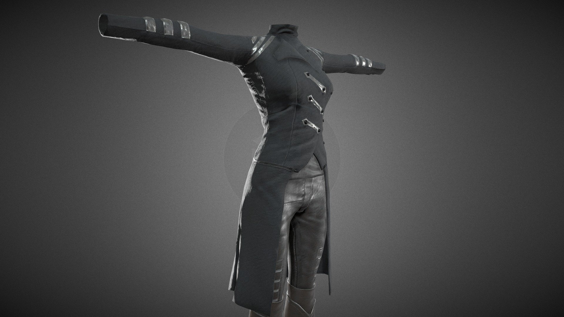 CG StudioX Present :
Female Post Apocalyptic Outfit lowpoly/PBR




This is Female Post Apocalyptic Outfit Comes with Specular and Metalness PBR.

The photo been rendered using Marmoset Toolbag 3 (real time game engine )


Features :



Comes with Specular and Metalness PBR 4K texture .

Good topology.

Low polygon geometry.

The Model is prefect for game for both Specular workflow as in Unity and Metalness as in Unreal engine .

The model also rendered using Marmoset Toolbag 3 with both Specular and Metalness PBR and also included in the product with the full texture.

The product has ID map in every part for changing any part in the model .

The texture can be easily adjustable .


Texture :



ALL Texture [Albedo -Normal-Metalness -Roughness-Gloss-Specular-ID-AO] (4096*4096)

Four objects (Top-Pants-Boots-Shirt) each one has it own UV set and textures.


Files :
Marmoset Toolbag 3 ,Maya,,FBX,OBj with all the textures.




Contact me for if you have any questions.

