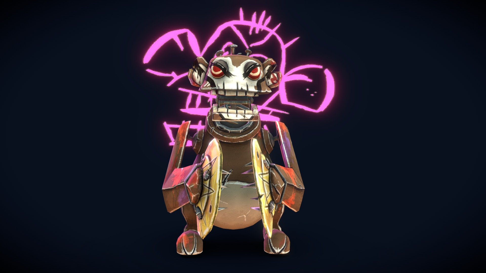 Fanart of Jinx's Monkey Toy from Arcane by Fortiche Studio &amp; Riot games
  Modeling : Maya
  Sculpting : Zbrush
  Texturing : Substance Painter