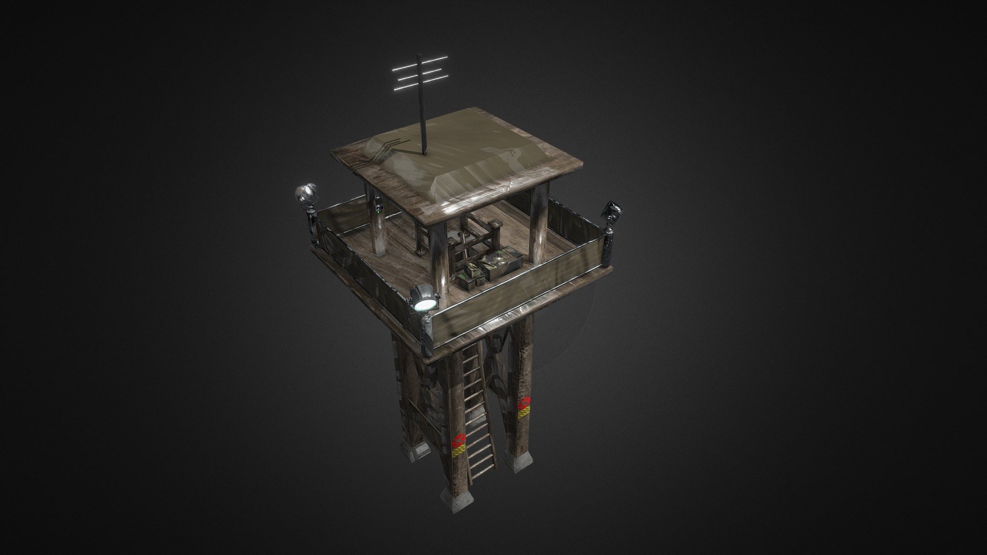   

I created this watchtower in less then 2 days. I like making army assets in which I will make more of these types of models and publish those on Sketchfab!

My process while creating this model:







UPDATE June 2021: Do not re-upload, re-sell, or use without giving credit, A DMCA will be filed if you do. That being said, enjoy my models.