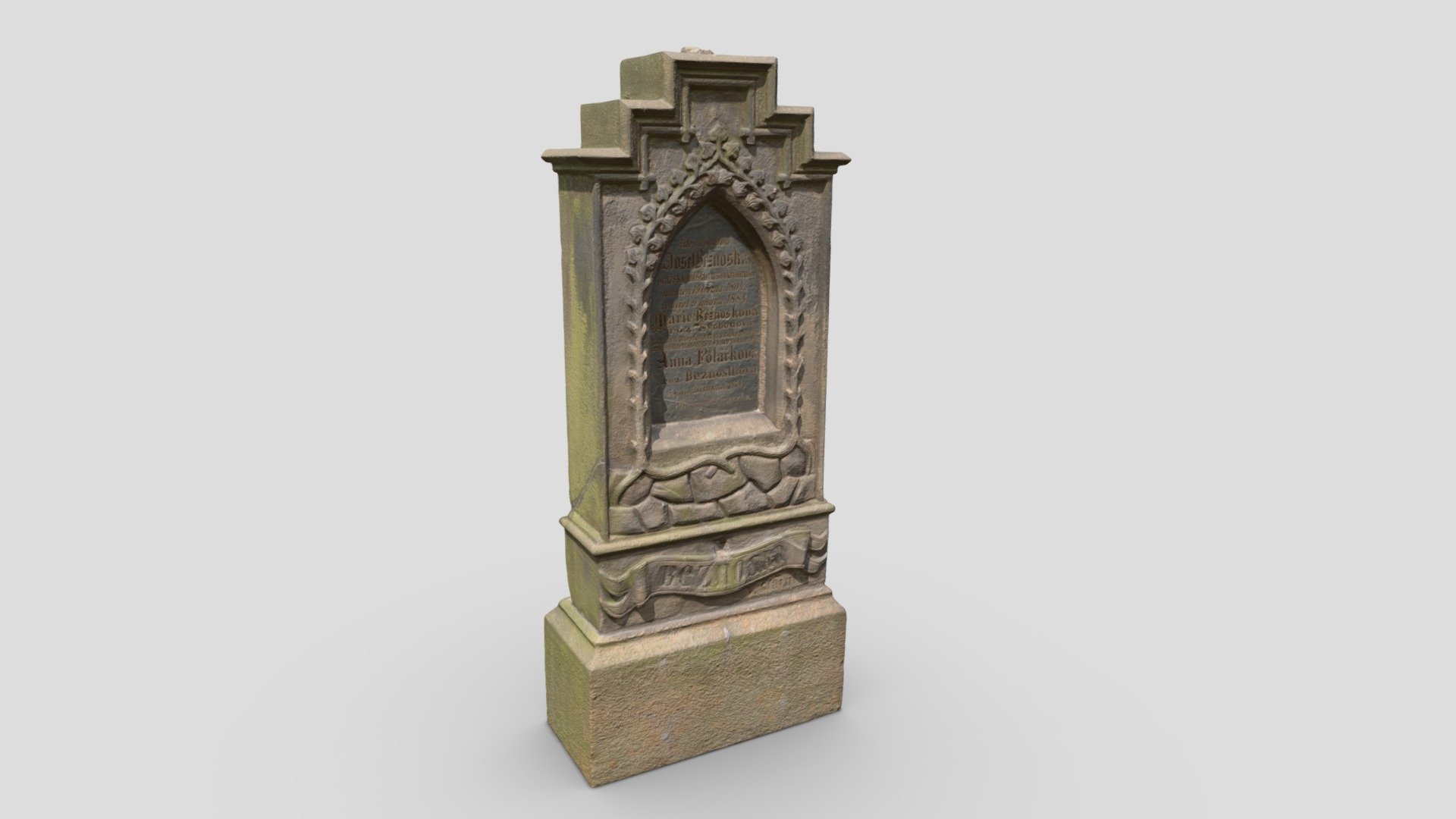 Grave tombstone that fits to every horror scene or in a cave where the treasure is hidden.