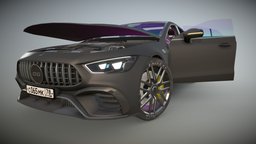 Mercedes AMG GT 63 S wheel, lights, power, speed, mersedes, fast, mate, simulation, og, mercedes, amg, tuning, mercedes-benz, mers, deutch, perfomance, low-poly, asset, game, vehicle, lowpoly, mobile, car, interior, black, gameready, gelandewagen, gelik, 63s