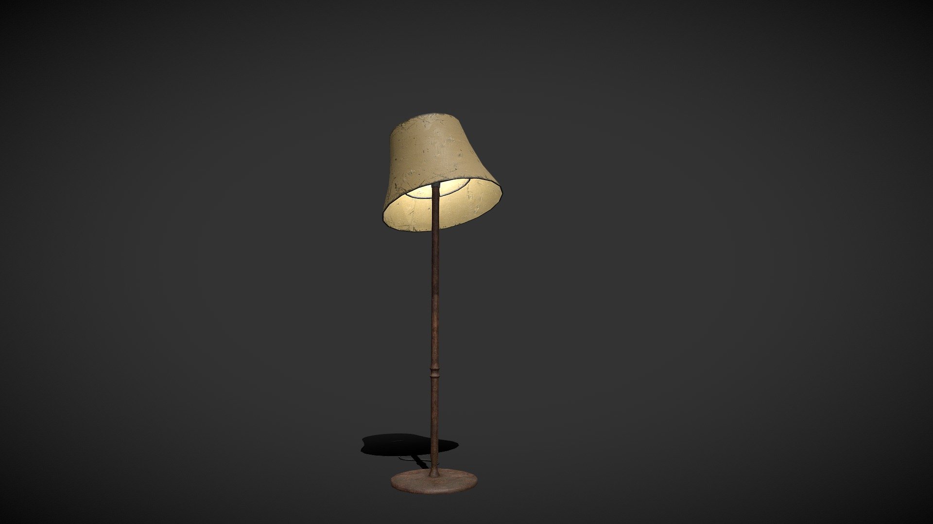 this floor lamp in slanted position offers the perfect ambience for an old mansion

Buy it for 1$ on -link removed-