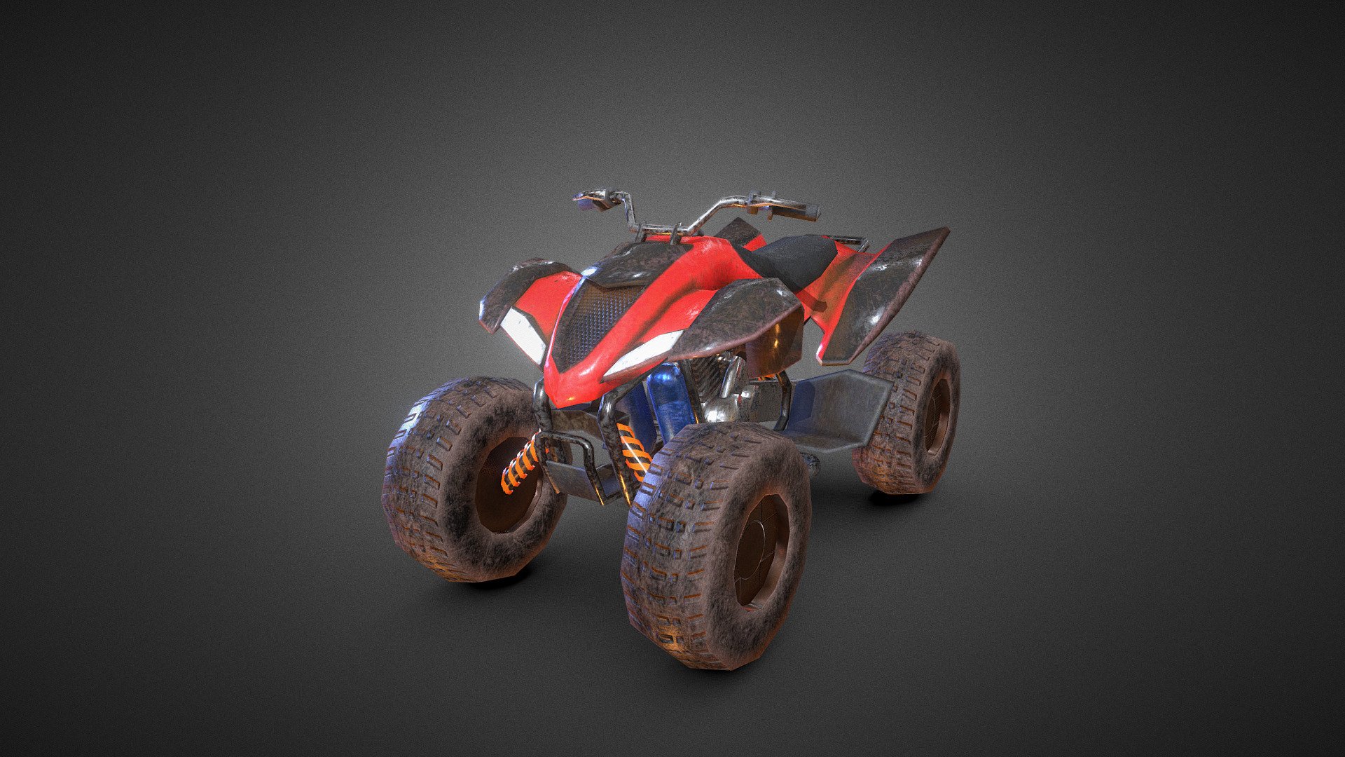 A low poly 3D model of a ATV for a VR Game I worked on.

I used Blender to make the model and substance Painter for the Textures